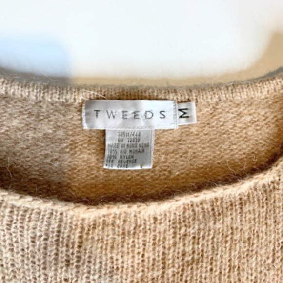 Tweeds Vintage Mohair Sweater w/ Ruffle Trim - M - Picture 4 of 5